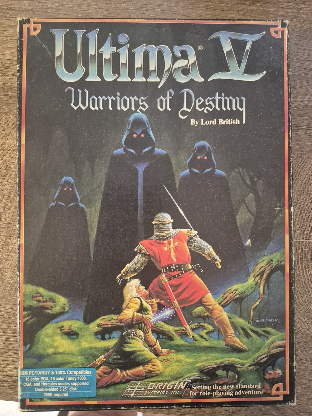 Origin Ultima V: Warriors of Destiny - Black Artwork Cover
